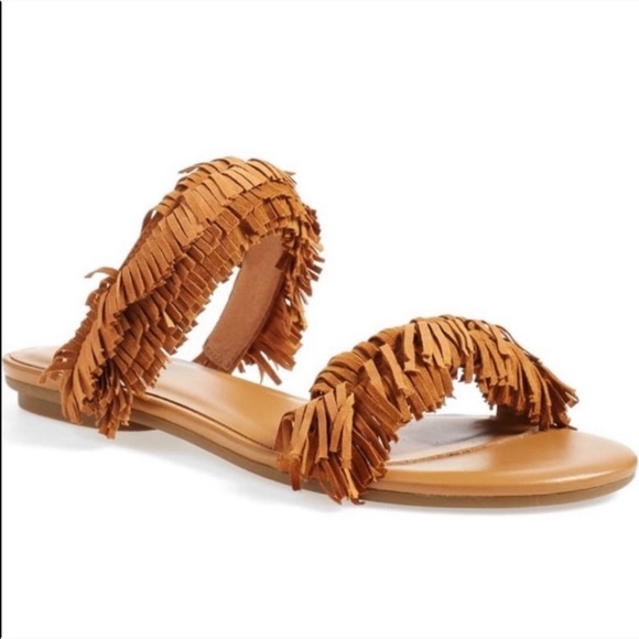 Joie Pippa Suede Fringe Sandals - Picture 2 of 7